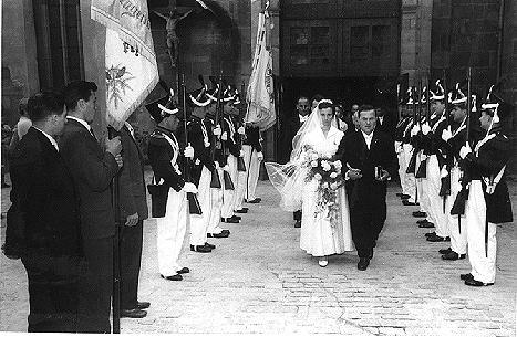 Bürgergarde Gengenbach - Hochzeit eines Kameraden 1959