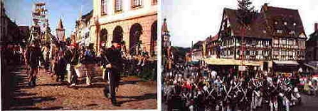 Bürgergarde Gengenbach - Impressionen zum Revolutionsfest und Landestreffen 1998 