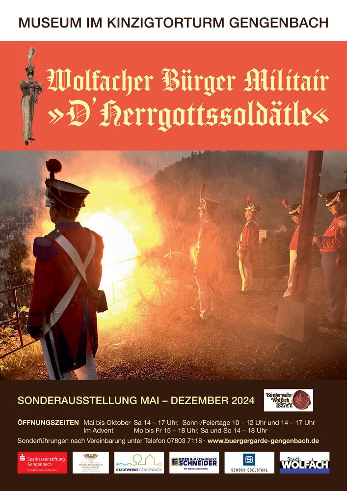 Plakat zur Sonderausstellung 2024 - Bürgerwehr Wolfach 